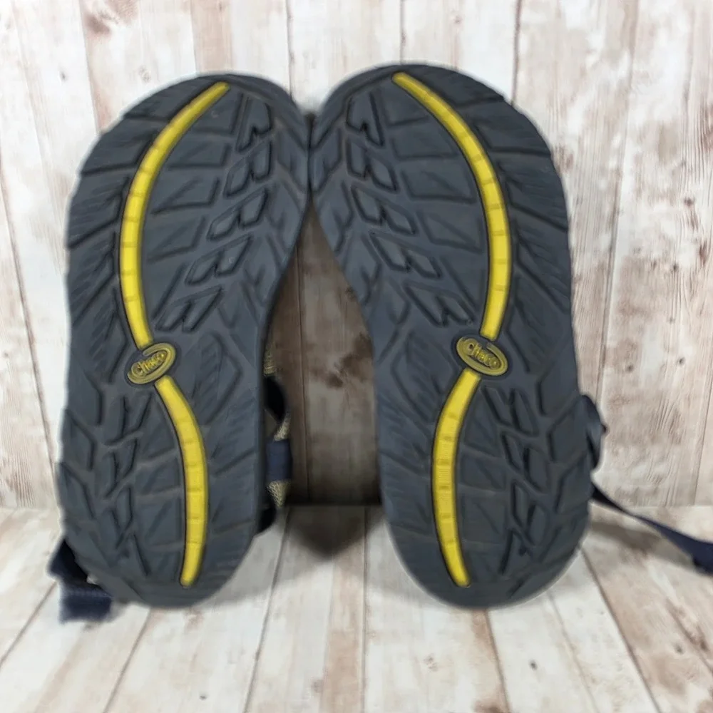 Chaco Z1 Classic Mens Size 8 Sport Sandals Black Striped Adjustable Straps